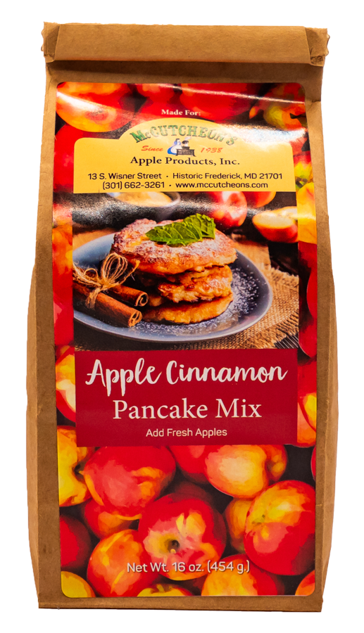 bag of McCutcheon's apple cinnamon pancake mix