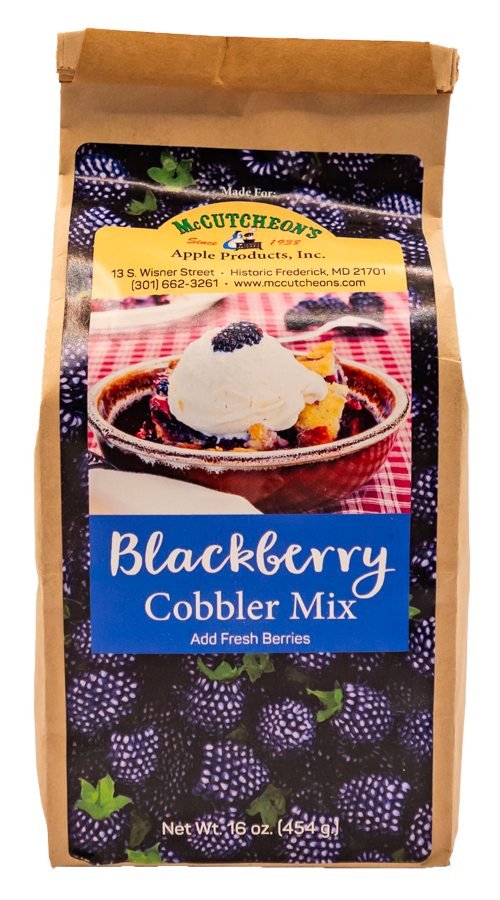 bag of McCutcheon's blackberry cobbler mix