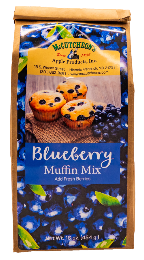 bag of McCutcheon's blueberry muffin mix