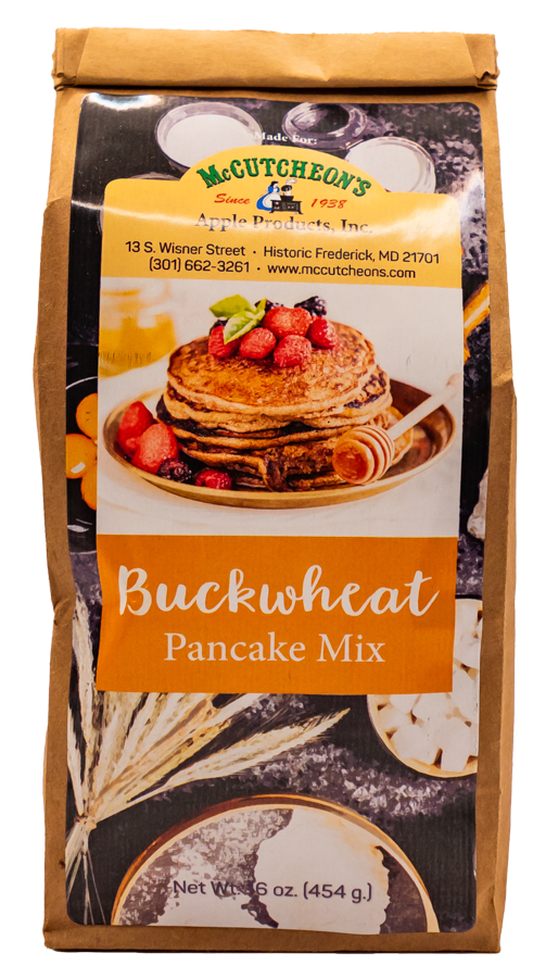 bag of McCutcheon's buckwheat pancake mix