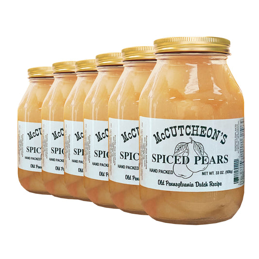 6 quart jars bundle of McCutcheon's spiced pears