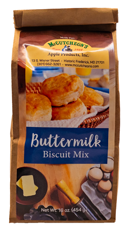 bag of McCutcheon's buttermilk biscuit mix