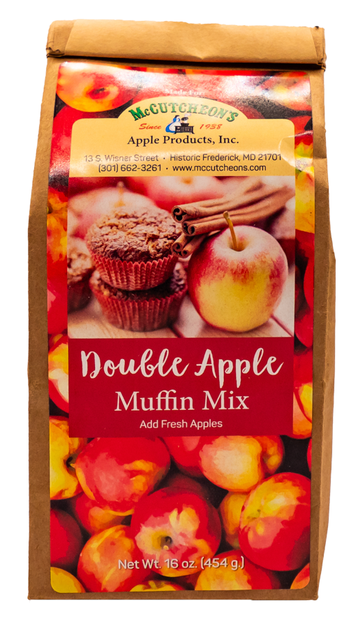 bag of McCutcheon's double apple muffin mix