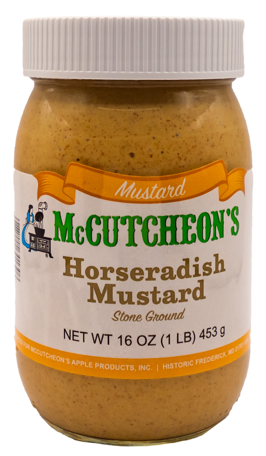 jar of McCutcheon's stone ground horseradish mustard