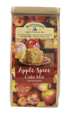 bag of McCutcheon's apple spice cake mix