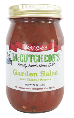 jar of McCutcheon's garden salsa