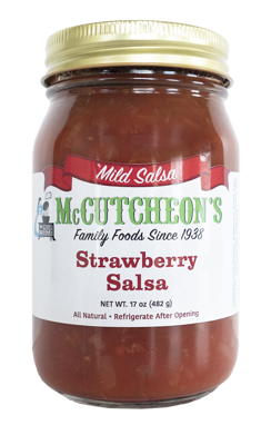 jar of McCutcheon's strawberry salsa
