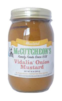 jar of McCutcheon's vidalia onion mustard